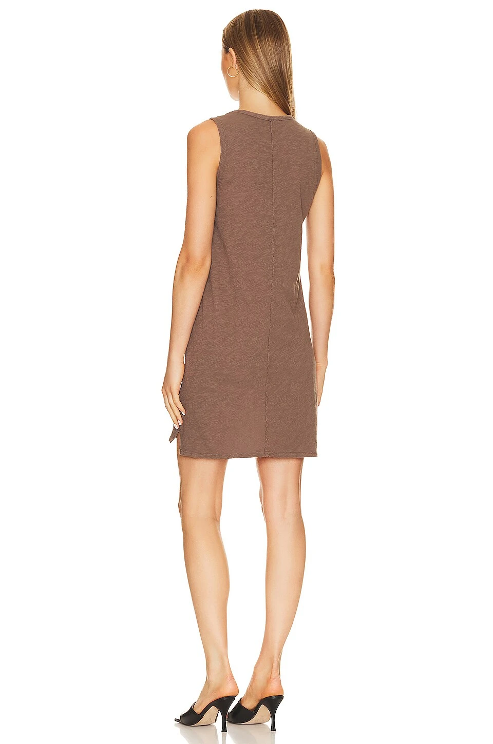 ROBE SANS MANCHES CENTER SEAM Earth 5 ROBE SANS MANCHES CENTER SEAM Earth – Image 3