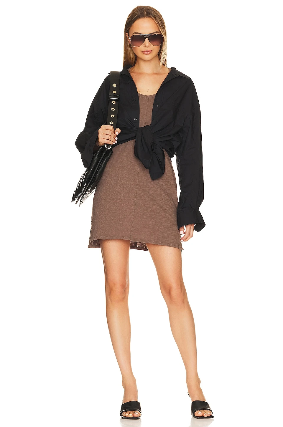 ROBE SANS MANCHES CENTER SEAM Earth 6 ROBE SANS MANCHES CENTER SEAM Earth – Image 4