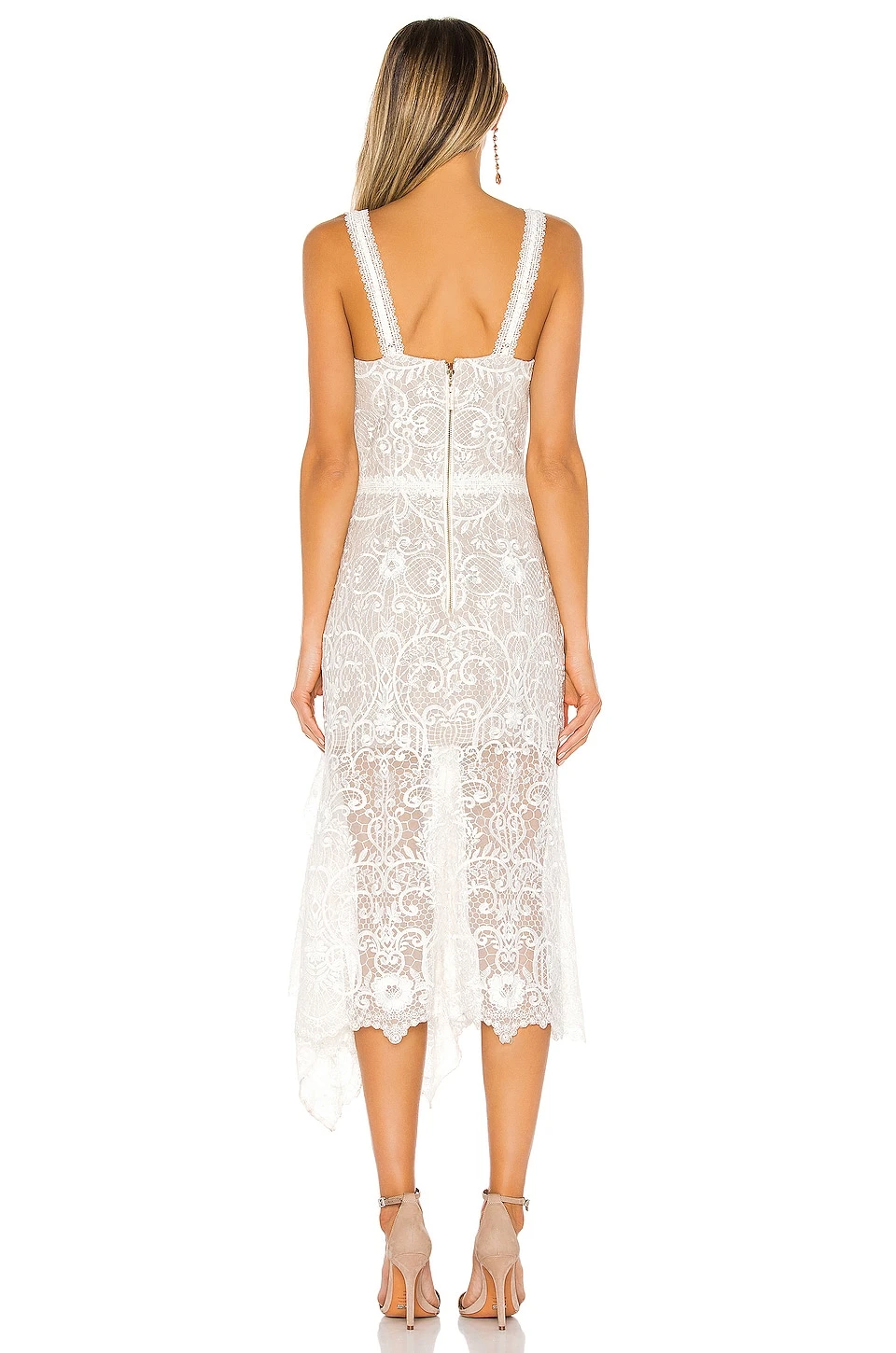 ROBE DENTELLE TIFFANY White 5 ROBE DENTELLE TIFFANY White – Image 3