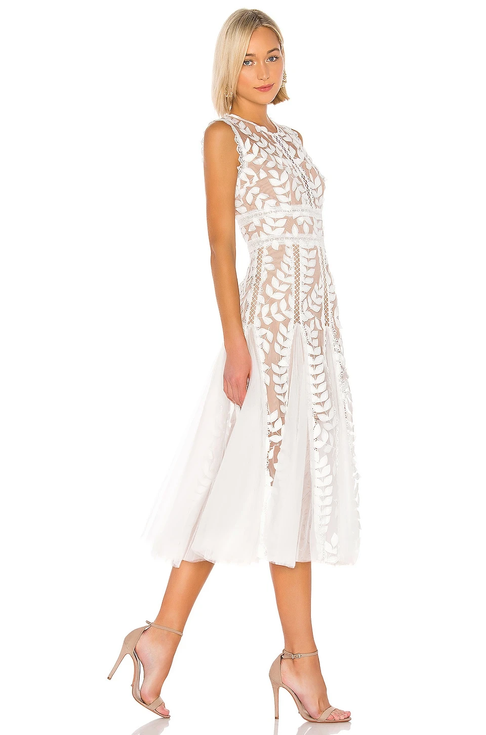 ROBE MI-LONGUE SABA White 4 ROBE MI-LONGUE SABA White – Image 2