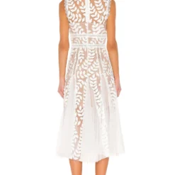 ROBE MI-LONGUE SABA White 8 ROBE MI-LONGUE SABA White -Pas Cher Tendricia Magasin BROR WD135 V3