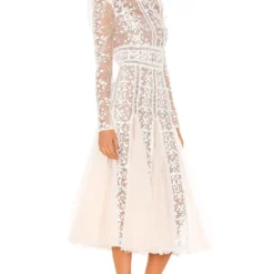 ROBE MEGAN White -Pas Cher Tendricia Magasin BROR WD210 V2