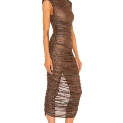 ROBE MAYA Brown 7 ROBE MAYA Brown -Pas Cher Tendricia Magasin BROR WD247 V2