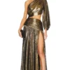 ROBE DE SOIRÉE JAFARI Gold 2 ROBE DE SOIRÉE JAFARI Gold -Pas Cher Tendricia Magasin BROR WD484 V1