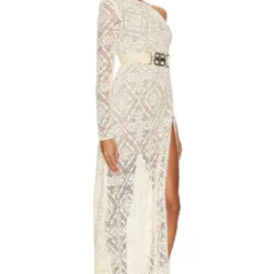 ROBE DE SOIRÉE AMEENA Cream -Pas Cher Tendricia Magasin BROR WD534 V2