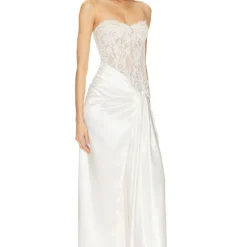 ROBE DE SOIRÉE GINA White -Pas Cher Tendricia Magasin BROR WD566 V3