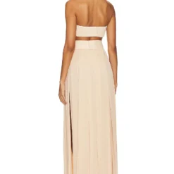ROBE DE SOIRÉE NIA Cream -Pas Cher Tendricia Magasin BROR WD575 V3