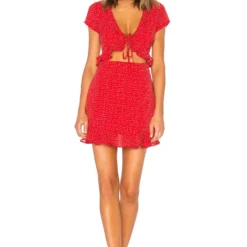 MINI ROBE VOLANTÉE MERCY Blue -Pas Cher Tendricia Magasin BTWR WD432 V1