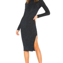 ROBE PRÈS DU CORPS ALIZA Blue Metallic -Pas Cher Tendricia Magasin BTWR WD645 V1 1