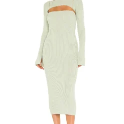 ROBE PRÈS DU CORPS PALOMA Sage