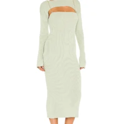 ROBE PRÈS DU CORPS PALOMA Sage -Pas Cher Tendricia Magasin BUBR WD1 V3