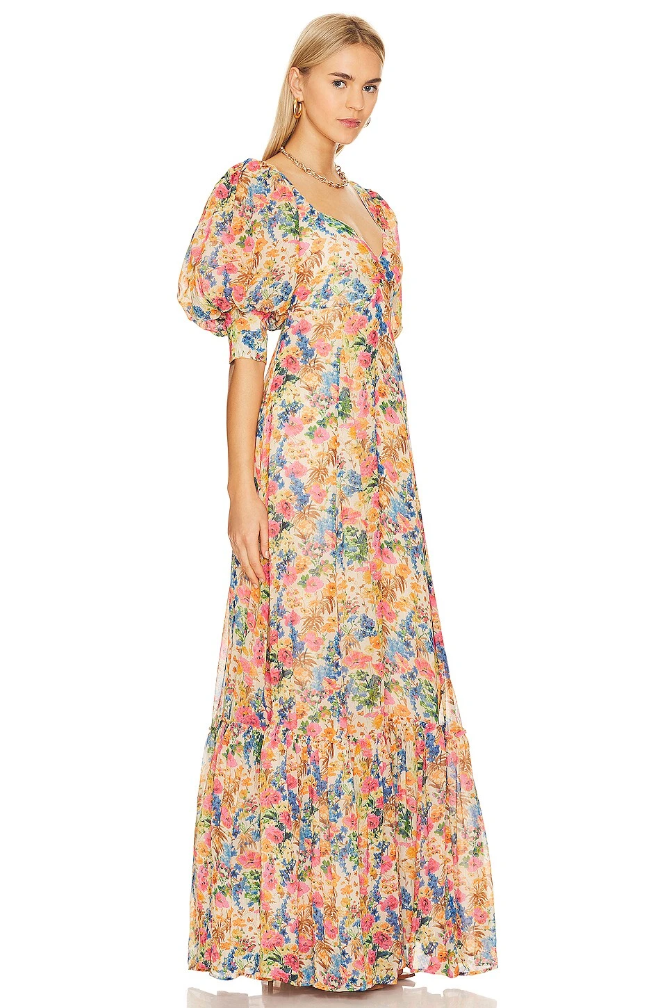 ROBE DE SOIRÉE GEORGETTE Light Blossom 4 ROBE DE SOIRÉE GEORGETTE Light Blossom – Image 2