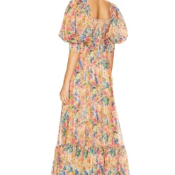 ROBE DE SOIRÉE GEORGETTE Light Blossom 7 ROBE DE SOIRÉE GEORGETTE Light Blossom -Pas Cher Tendricia Magasin BYTR WD4 V3