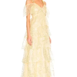 Cinq A Sept ROBE DE SOIRÉE DORIS Macaroon -Pas Cher Tendricia Magasin CINR WD262 V2