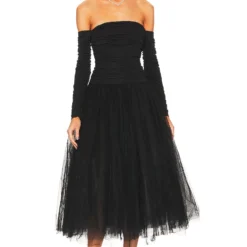 Cinq A Sept ROBE WELLS Black