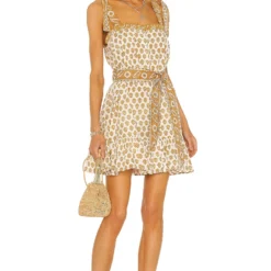 ROBE COURTE TILLIE Honey Mix Print