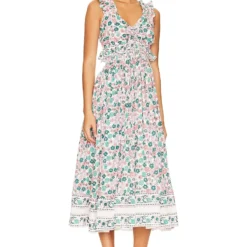 ROBE MI-LONGUE KAREENA Wildflower -Pas Cher Tendricia Magasin CLEO WD431 V2