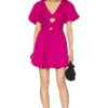 ROBE COURTE LALITA Magenta -Pas Cher Tendricia Magasin CLEO WD443 V1