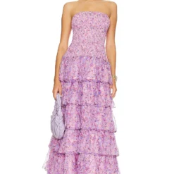 ROBE DE SOIRÉE KARINA Periwinkle Spring Blossom