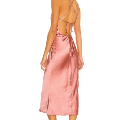 Camila Coelho ROBE MI-LONGUE ARNOLDO Rust