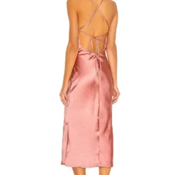 Camila Coelho ROBE MI-LONGUE ARNOLDO Rust -Pas Cher Tendricia Magasin COEL WD122 V4