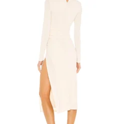 Camila Coelho ROBE MI-LONGUE BENITA Beige 10 Camila Coelho ROBE MI-LONGUE BENITA Beige -Pas Cher Tendricia Magasin COEL WD164 V3