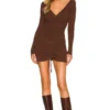 Camila Coelho ROBE CIARA Chocolate 1 Camila Coelho ROBE CIARA Chocolate -Pas Cher Tendricia Magasin COEL WD180 V1 1