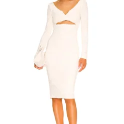 Camila Coelho ROBE MI-LONGUE SOLO Off White