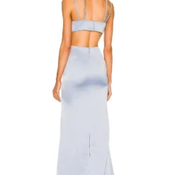 Camila Coelho ROBE DE SOIRÉE FARON Dusty Blue -Pas Cher Tendricia Magasin COEL WD196 V3