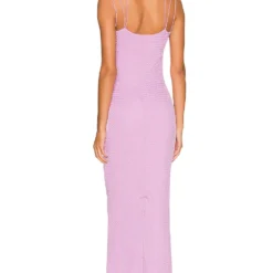 Camila Coelho ROBE MAXI ANGIE Soft Lavender -Pas Cher Tendricia Magasin COEL WD223 V3