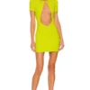 Camila Coelho ROBE COURTE SARA Lime Green 1 Camila Coelho ROBE COURTE SARA Lime Green -Pas Cher Tendricia Magasin COEL WD231 V1
