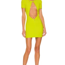 Camila Coelho ROBE COURTE SARA Lime Green