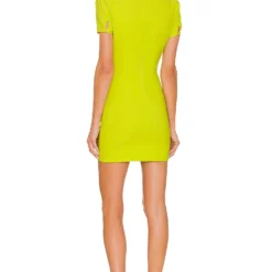 Camila Coelho ROBE COURTE SARA Lime Green 7 Camila Coelho ROBE COURTE SARA Lime Green -Pas Cher Tendricia Magasin COEL WD231 V3