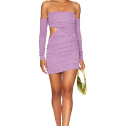Camila Coelho ROBE COURTE CARTER Lilac
