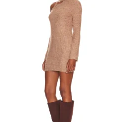 Camila Coelho ROBE EMELIA Beige -Pas Cher Tendricia Magasin COEL WD298 V3