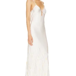 Camila Coelho ROBE SHIRLEY Champagne -Pas Cher Tendricia Magasin COEL WD371 V3