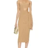 Camila Coelho ROBE KATELL Tan -Pas Cher Tendricia Magasin COEL WD375 V1