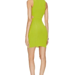 Camila Coelho ROBE RIZZEL Lime 7 Camila Coelho ROBE RIZZEL Lime -Pas Cher Tendricia Magasin COEL WD376 V3