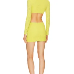 Camila Coelho ROBE COURTE ZOEY Green -Pas Cher Tendricia Magasin COEL WD377 V3