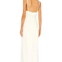Camila Coelho ROBE MAXI REYNA Pearl White -Pas Cher Tendricia Magasin COEL WD85 V3