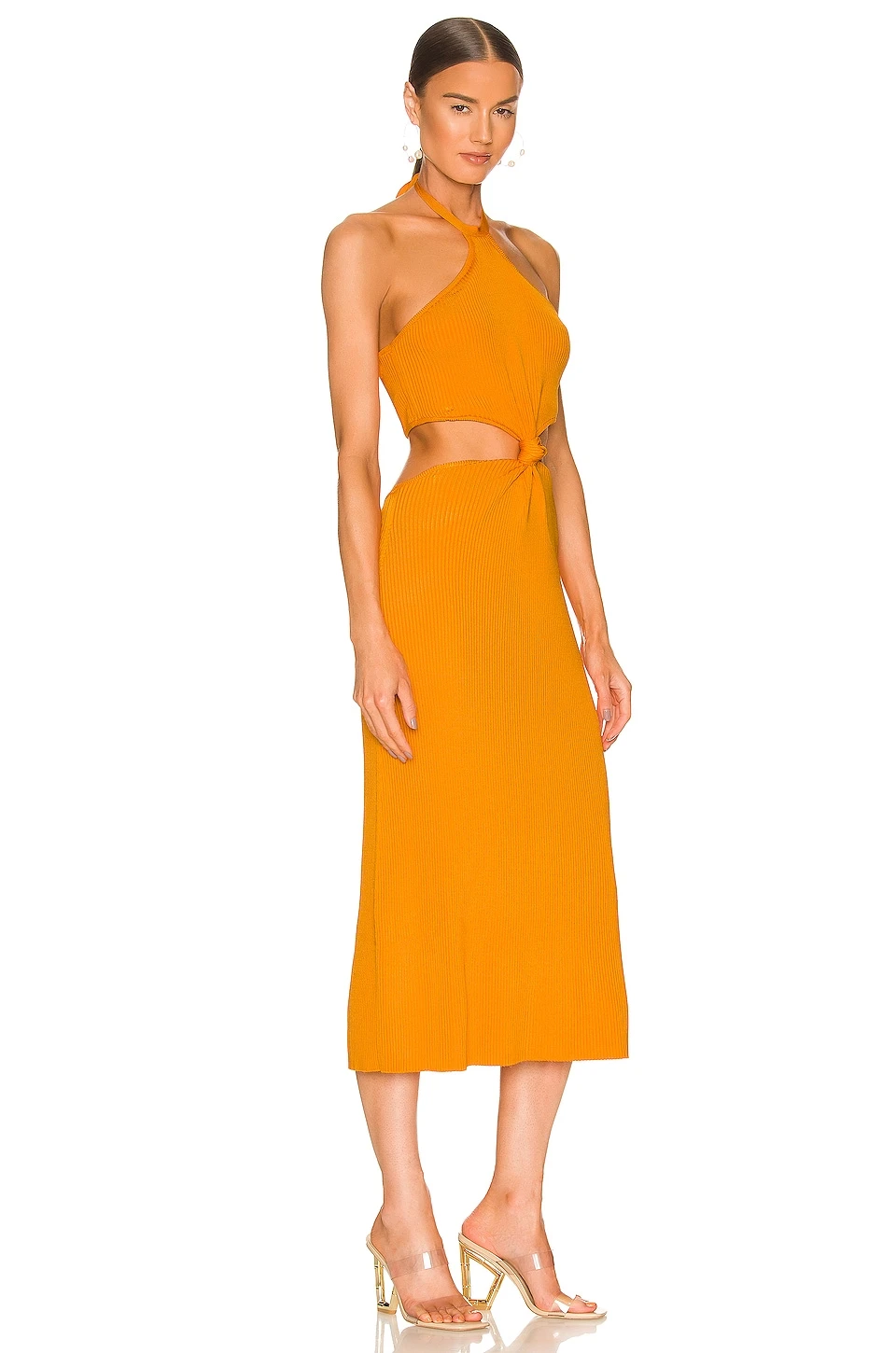 Cult Gaia ROBE CAMERON Apricot 4 Cult Gaia ROBE CAMERON Apricot – Image 2