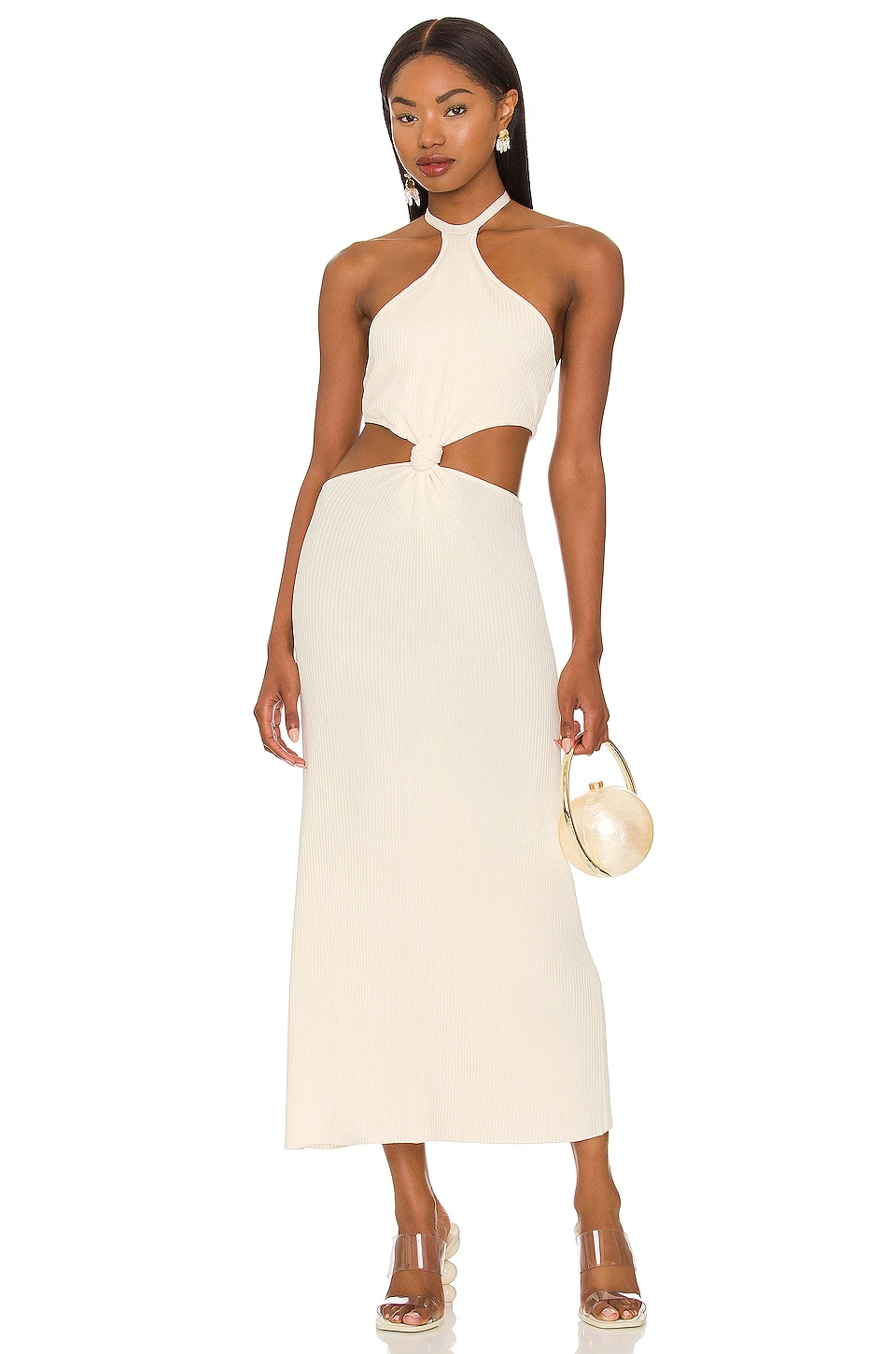 Cult Gaia ROBE CAMERON Apricot 6 Cult Gaia ROBE CAMERON Apricot – Image 4