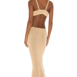 Cult Gaia ROBE MAXI SERITA Sand -Pas Cher Tendricia Magasin CULG WD12 V3