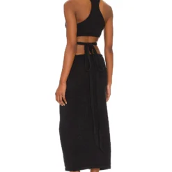 Cult Gaia ROBE AZIZA Black -Pas Cher Tendricia Magasin CULG WD130 V3