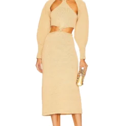Cult Gaia ROBE SALIMA Sand