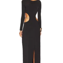 Cult Gaia ROBE DE SOIRÉE GRECIA Black -Pas Cher Tendricia Magasin CULG WD171 V3