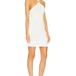 Cult Gaia ROBE PULL KENDALL Off White -Pas Cher Tendricia Magasin CULG WD203 V2