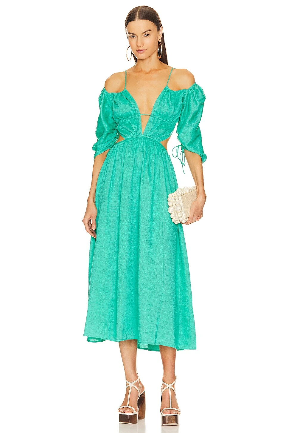 Cult Gaia ROBE CHARLIZE Erba Nubby Faille 4 Cult Gaia ROBE CHARLIZE Erba Nubby Faille – Image 2