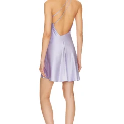 ROBE ASYMMETRIC Lavender -Pas Cher Tendricia Magasin DANN WD44 V3
