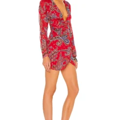 ROBE COURTE ZEPPELIN Red Paisley 9 ROBE COURTE ZEPPELIN Red Paisley -Pas Cher Tendricia Magasin DUNX WD17 V3